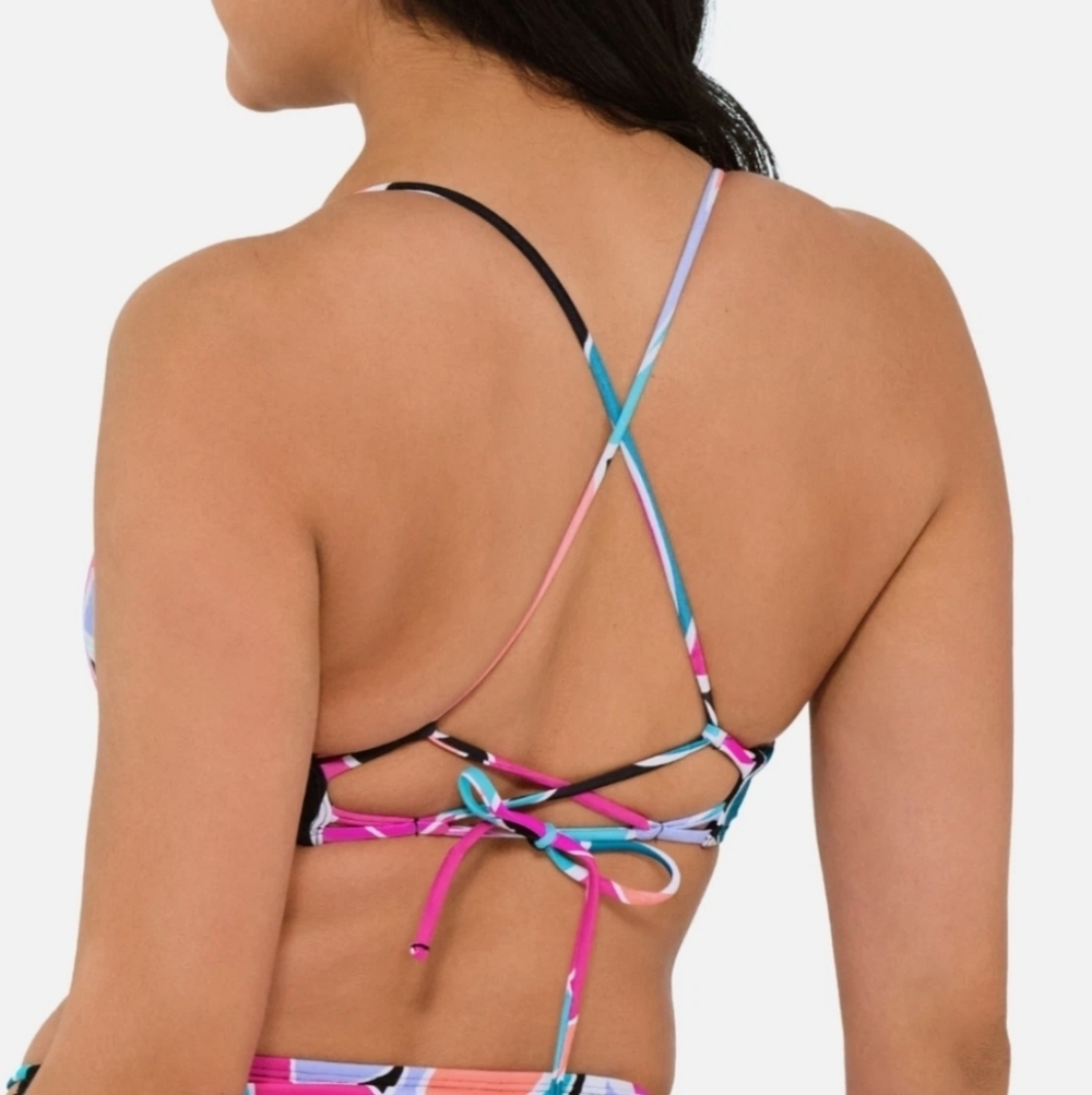 Decree Abstract Triangle Halter Bikini Top - Picture 4 of 4